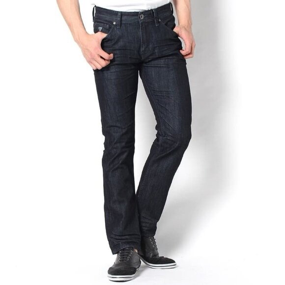 Guess Men’s Regular Straight Jeans In Smokescreen Wash Size 32